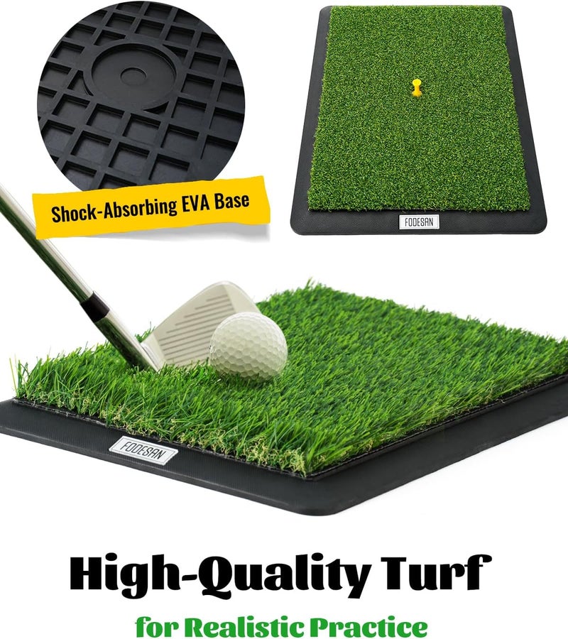 FODESAN Golf Hitting Mat – Practice Mat with Swing Path Feedback & Impact Detection – Indoor/Outdoor Use – Golf Swing Trainer for Home Training – Gift for Golfers, Beginners & Pros - Image 4